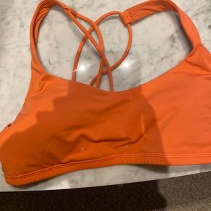 EUC orange lululemon sports bra.